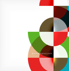 Fototapeta premium Modern circle abstract background