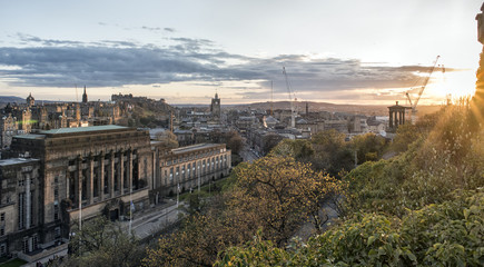Sunshine over Edinburgh, Scotland 