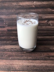 glass milk