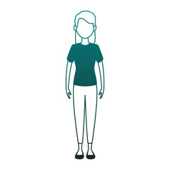 Young woman avatar vector illustration graphic design