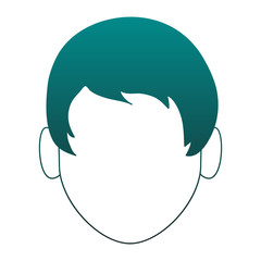 Man faceless head vector illustration graphic design
