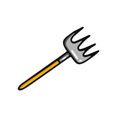 pitchfork cartoon icon