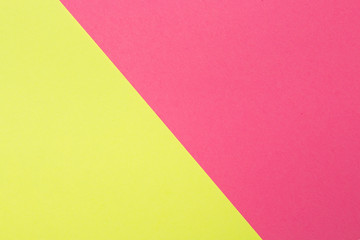 Yellow and pink color texture paper background. Geometric paper background.