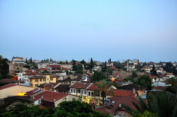 Fototapeta na wymiar Old buildings of Antalya