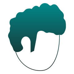 Man faceless head vector illustration graphic design