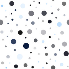 Dark BLUE vector seamless template with circles.