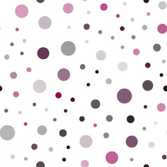 Dark Pink vector seamless backdrop with dots.