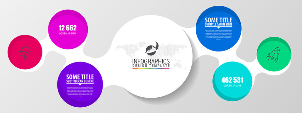 Infographic design template. Creative concept with 2 steps