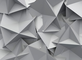 Obraz premium 3D abstract background. Illustration of geometric stones