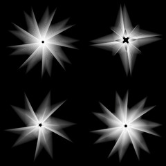 Holiday patterns of stars and flowers for gifts ground