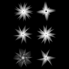 Holiday patterns of stars and flowers for gifts ground