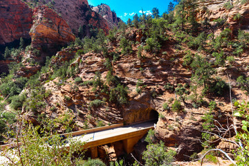 Another view of the Zion-Mount Carmel tunnel