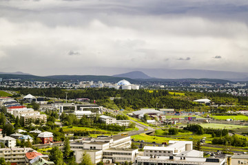 Fototapeta na wymiar Skyline of Reykjavik