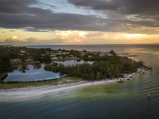 Obraz premium Aerial View of Long Boat Key