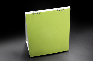 blank paper calendar planner template mockup