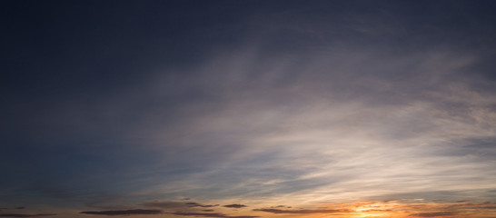 Fototapeta na wymiar Clouds at sunset