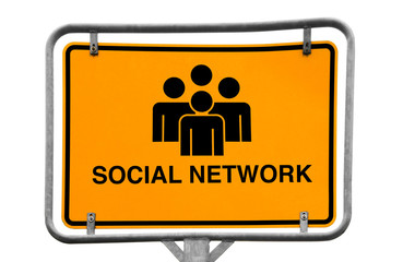 Social Network signpost