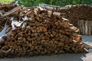 Holzstapel für Brennholz
