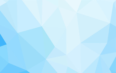 Fototapeta premium Light BLUE vector gradient triangles pattern.