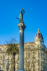 Fototapeta na wymiar Cagancha Square Montevideo Uruguay