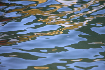 abstract composition with water reflexions