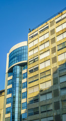 Fototapeta na wymiar Low Angle Apartment Buildings, Montevideo, Uruguay