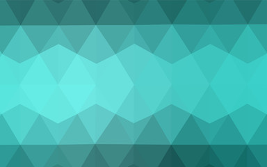 Light Green vector abstract polygonal background.