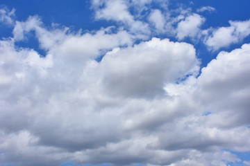 View of clouds in the blue sky