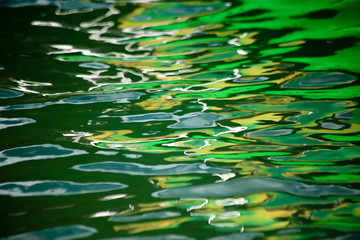 abstract composition with water reflexions