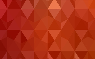 Light Red vector abstract mosaic pattern.