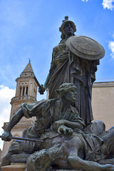 Obraz premium Italy, Puglia region, Altamura, Cathedral of Santa Maria Assunta, facades and elevations.