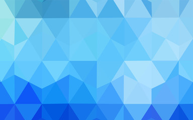 Light BLUE vector gradient triangles texture.