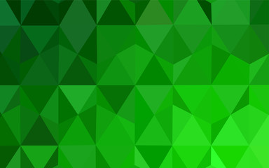 Light Green vector gradient triangles template.