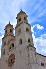 Fototapeta premium Italy, Puglia region, Altamura, Cathedral of Santa Maria Assunta, facades and elevations.