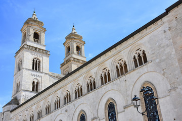 Italy, Puglia region, Altamura,  Cathedral of Santa Maria Assunta, facades and elevations.