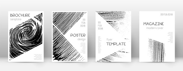 Cover page design template. Triangle brochure layout. Awesome trendy abstract cover page. Soap inver
