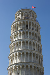 Pisa tower, the popular landmark of tourism in Italy. Pisa , Italy.