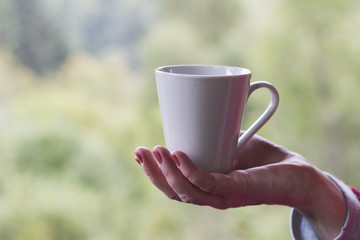  woman with cup of tea