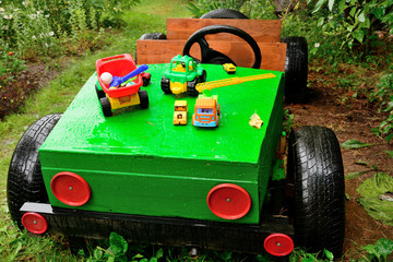 car for children handmade 
