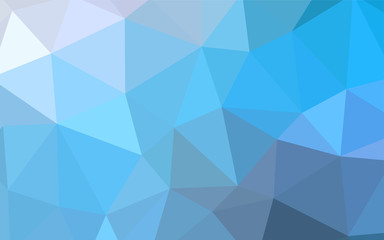 Light BLUE vector polygon abstract background.