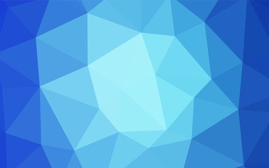 Light BLUE vector shining triangular cover.