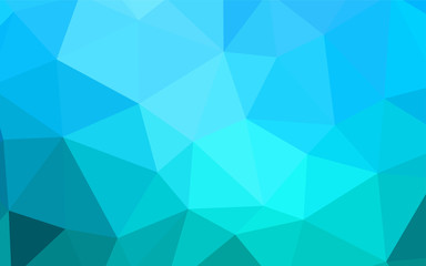 Fototapeta na wymiar Light BLUE vector abstract polygonal background.