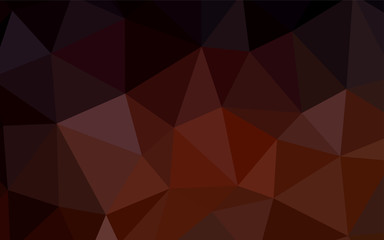 Dark Red vector abstract mosaic backdrop.