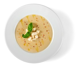 Cream Soup with Bread