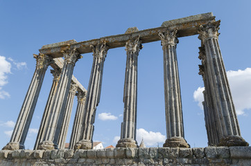 Obraz premium Templo romano de Évora, Alentejo. Portugal