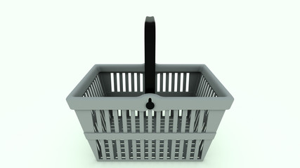 Fototapeta premium 3d basket render on white background