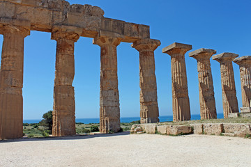 Fototapeta premium Sicile, site du temple de Selinunte