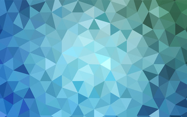 Fototapeta na wymiar Light Blue, Green vector abstract mosaic backdrop.