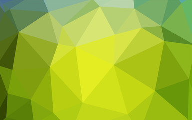 Fototapeta na wymiar Light Green vector triangle mosaic texture.