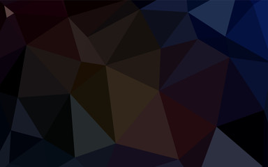 Fototapeta premium Dark Red vector polygon abstract layout.